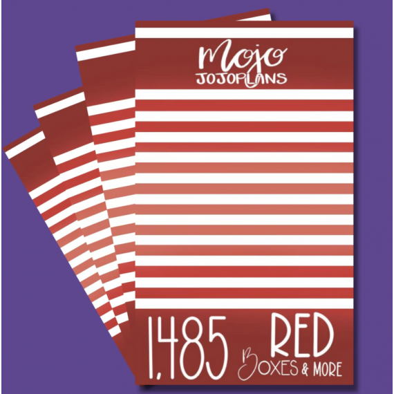 Red Boxes & More Sticker Book - Mojo JojoPlans