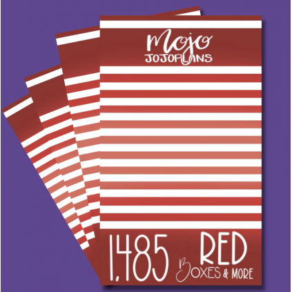 Red Boxes & More Sticker Book - Mojo JojoPlans