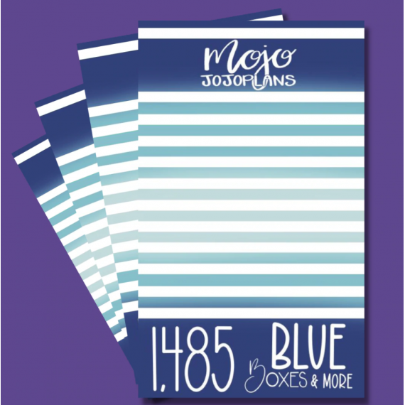 Blue Boxes & More Sticker Book - Mojo JojoPlans
