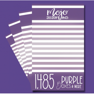 Purple Boxes & More Sticker Book - Mojo JojoPlans