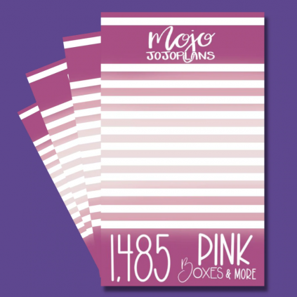 Pink Boxes & More Sticker Book - Mojo JojoPlans