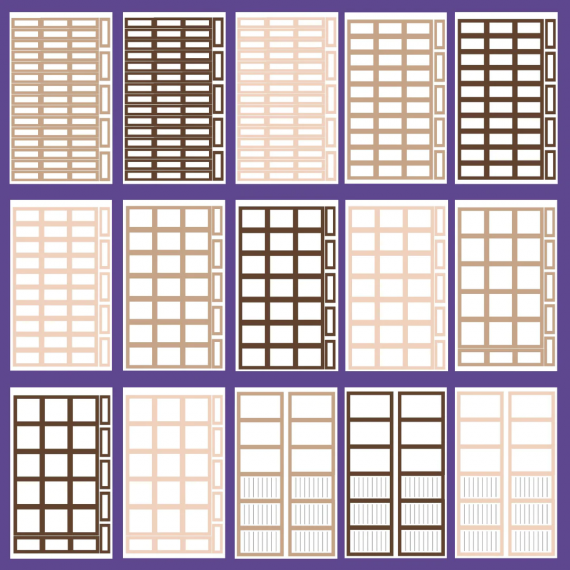 Brown Boxes & More Sticker Book - Mojo JojoPlans