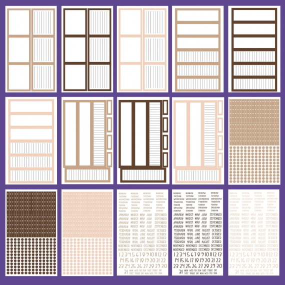 Brown Boxes & More Sticker Book - Mojo JojoPlans