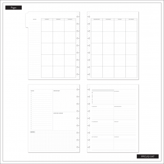 Feilvare - Good Things - Classic Dashboard Udatert Happy Planner - 12 months