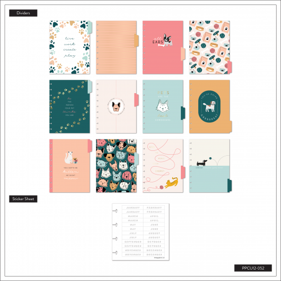 Feilvare - Playful Pets - Classic Checklist Udatert Happy Planner