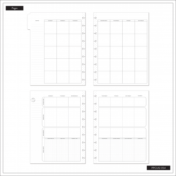 Vintagesque - Classic Wellness Udatert Happy Planner
