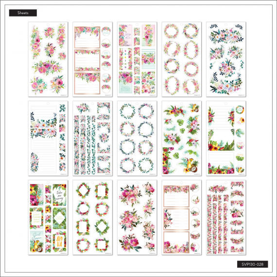 Seasonal Flowers - Value Pack Stickers