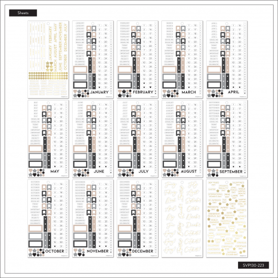 Essential Dates and Numbers - Classic Value Pack Stickers