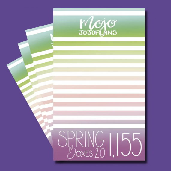 Spring Boxes 2.0 Sticker Book - Mojo JojoPlans
