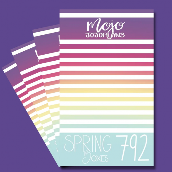 Spring Boxes Sticker Book - Mojo JojoPlans