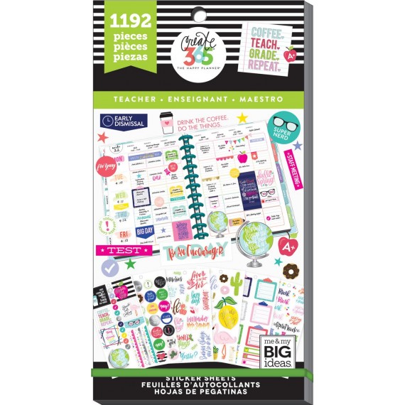 Sweet Life - BIG Teacher - Value Pack Stickers