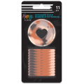 Blush Glossy Tortoise Expander Plastic Shell Disc
