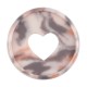 Blush Glossy Tortoise Expander Plastic Shell Disc