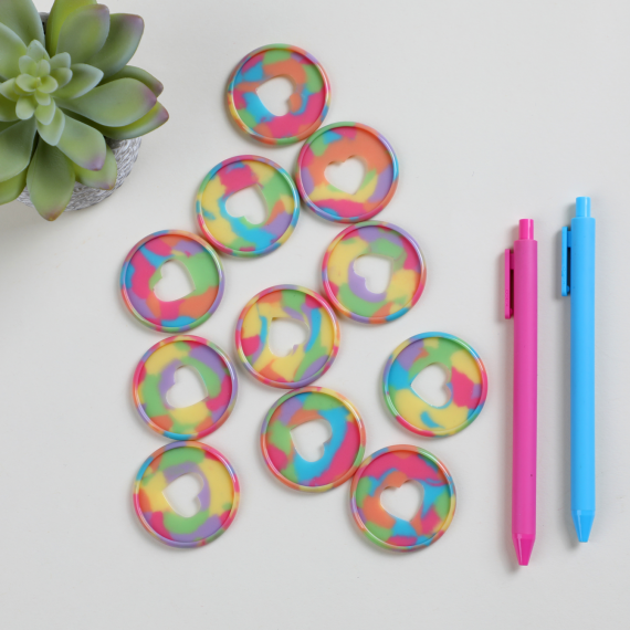 Sherbet Glossy Tortoise Expander Plastic Shell Disc