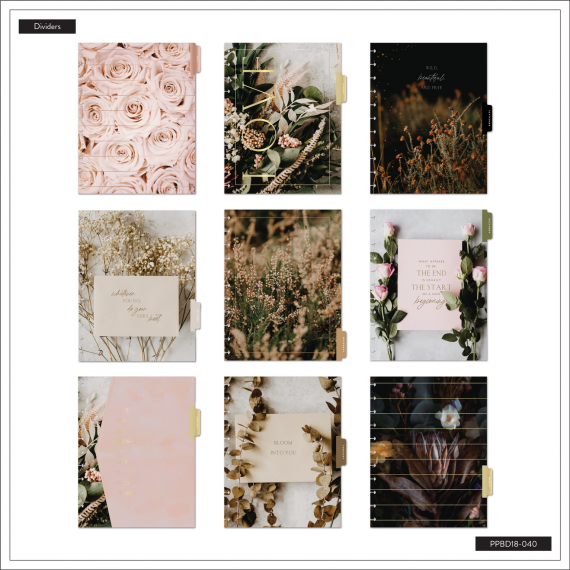 Moody Florals Big 18 Month Planner