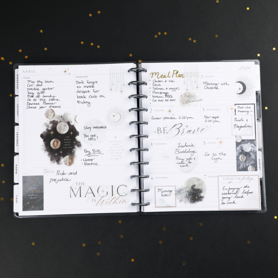 Celestial Elegance Big 18 Month Planner