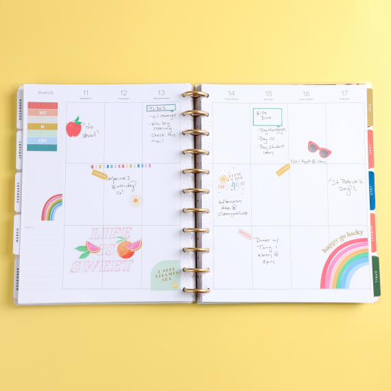 Seasonal Whimsy Big 18 Month Planner