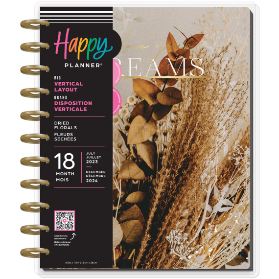 Dried Florals Big 18 Month Planner
