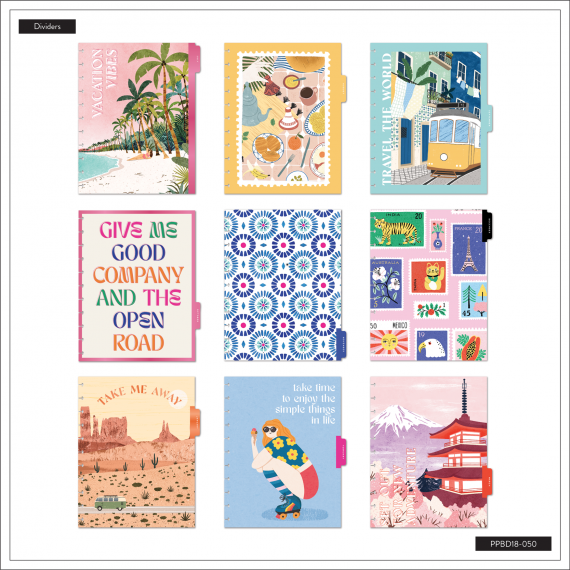 Bright Travels - Big 18 Month Planner