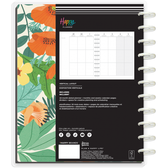 Bright Travels - Big 18 Month Planner