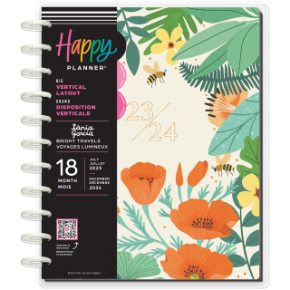 Bright Travels - Big 18 Month Planner