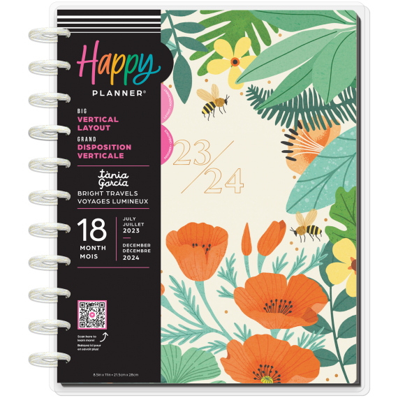 Bright Travels - Big 18 Month Planner