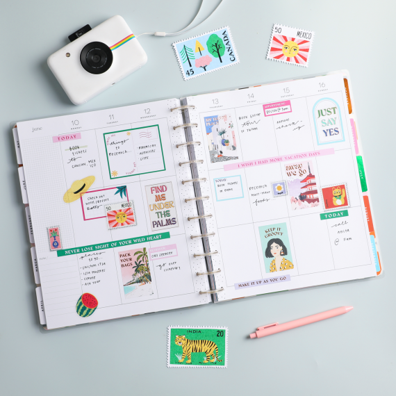 Bright Travels - Big 18 Month Planner