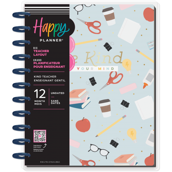 Kind Teacher Big Undated 12 Month Planner