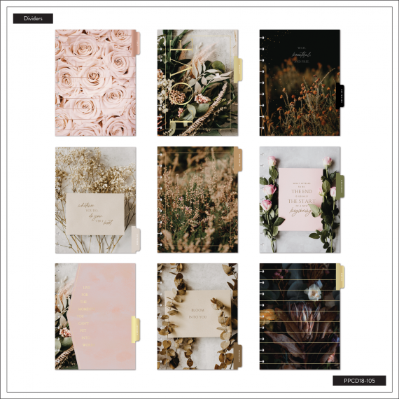 Moody Florals - Classic Vertical 18 Month Planner