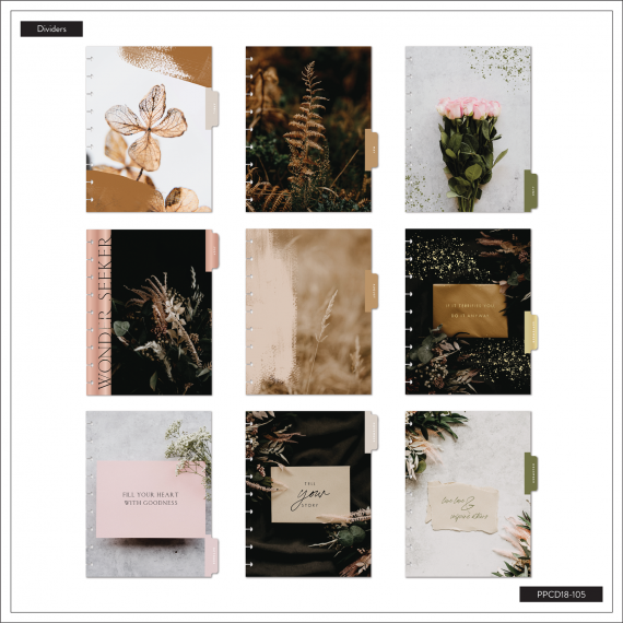 Moody Florals - Classic Vertical 18 Month Planner