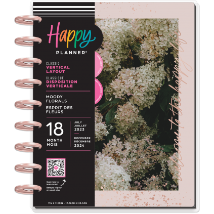 Moody Florals Classic 18 Month Planner