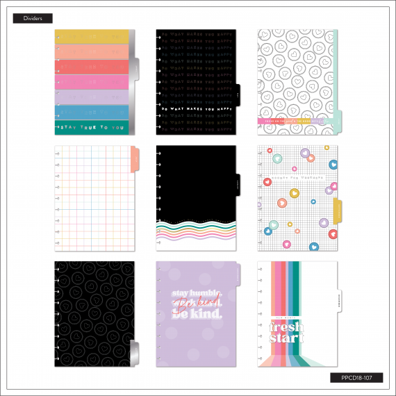 Happy Brights - Classic Colorblock 18 Month Planner