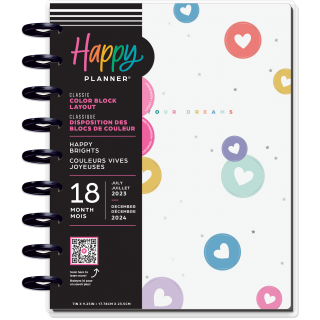 Happy Brights Classic 18 Month Planner