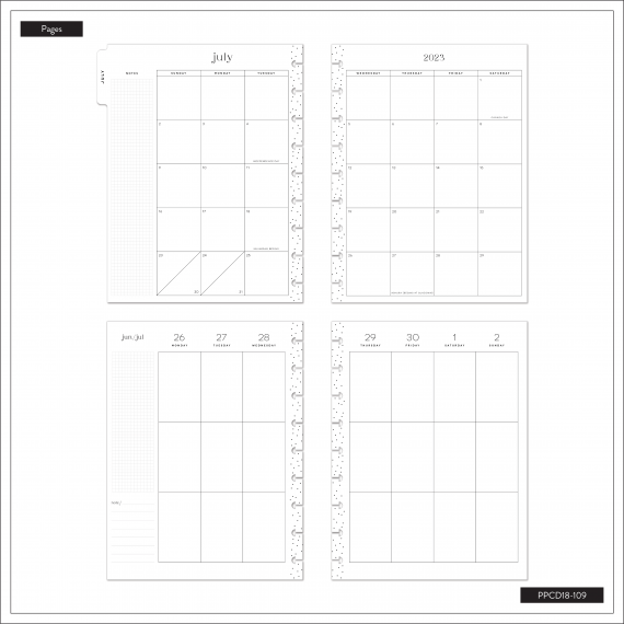 Bold Baroque - Classic Vertical 18 Month Planner