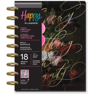 Bold Baroque - Classic Vertical 18 Month Planner