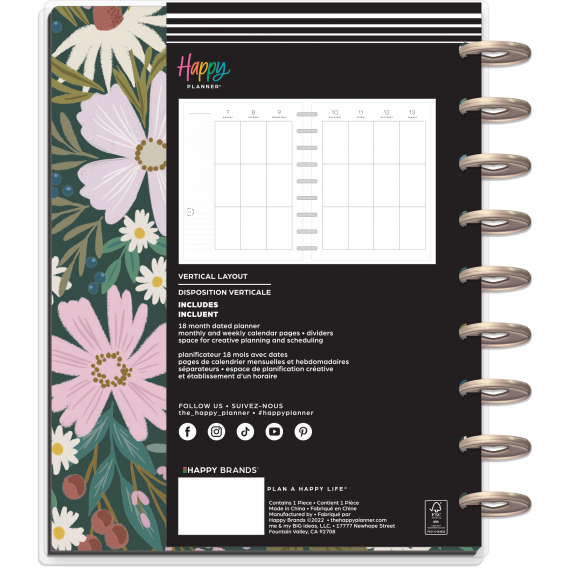 Made to Bloom - Classic Vertical 18 Month Planner