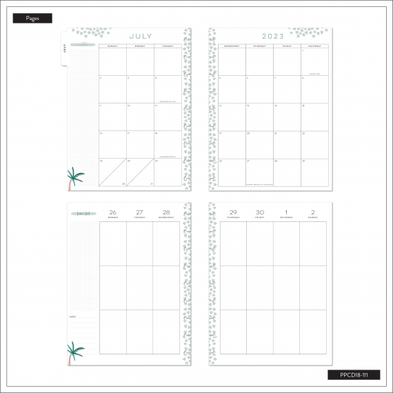 Wild Jungle - Classic Vertical 18 Month Planner