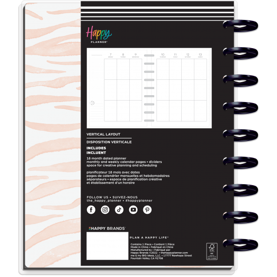 Wild Jungle - Classic Vertical 18 Month Planner