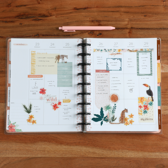 Wild Jungle - Classic Vertical 18 Month Planner