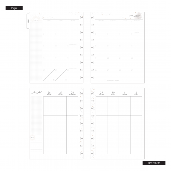 Celestial Elegance Classic 18 Month Planner