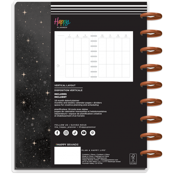 Celestial Elegance Classic 18 Month Planner