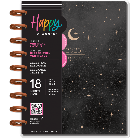 Celestial Elegance Classic 18 Month Planner