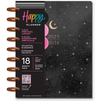 Celestial Elegance Classic 18 Month Planner