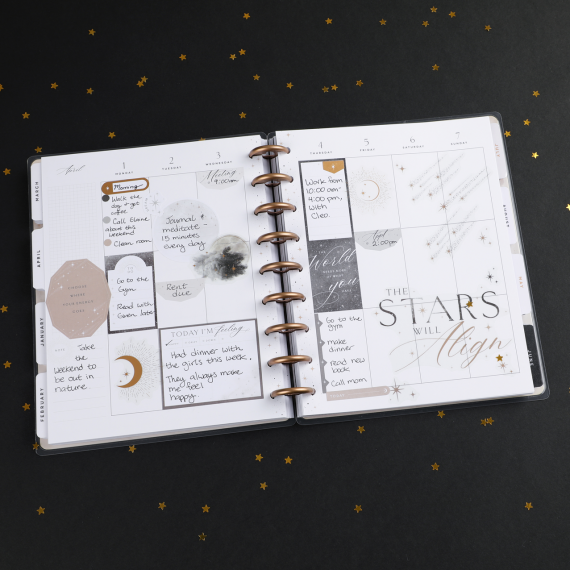 Celestial Elegance Classic 18 Month Planner