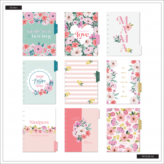 Fresh Bouquet - Classic Dashboard 18 Month Planner