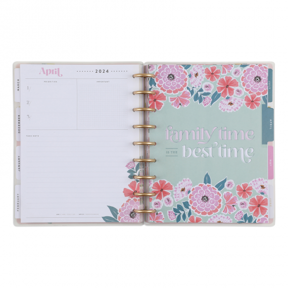 Fresh Bouquet - Classic Dashboard 18 Month Planner