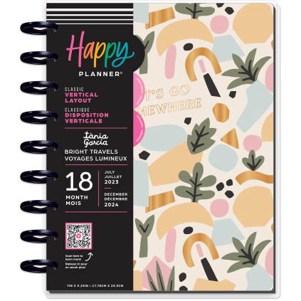 Bright Travels Classic 18 Month Planner