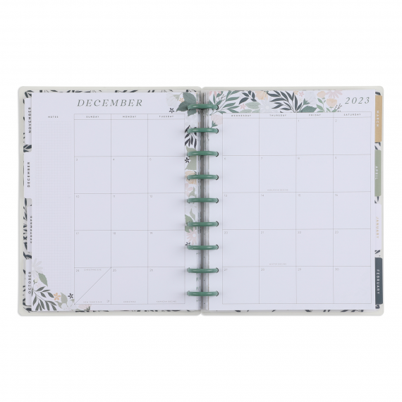 Fresh Fields - Classic Dashboard 18 Month Planner