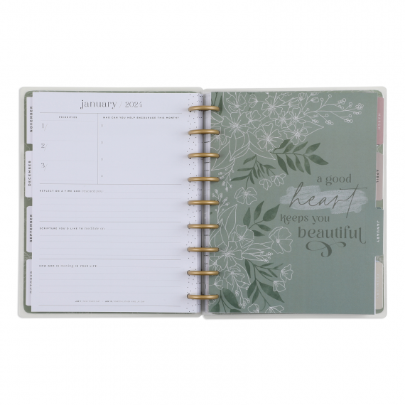 Sketched Florals - Classic Faith 18 Month Planner