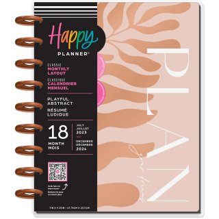 Playful Abstract - Classic Monthly 18 Month Planner